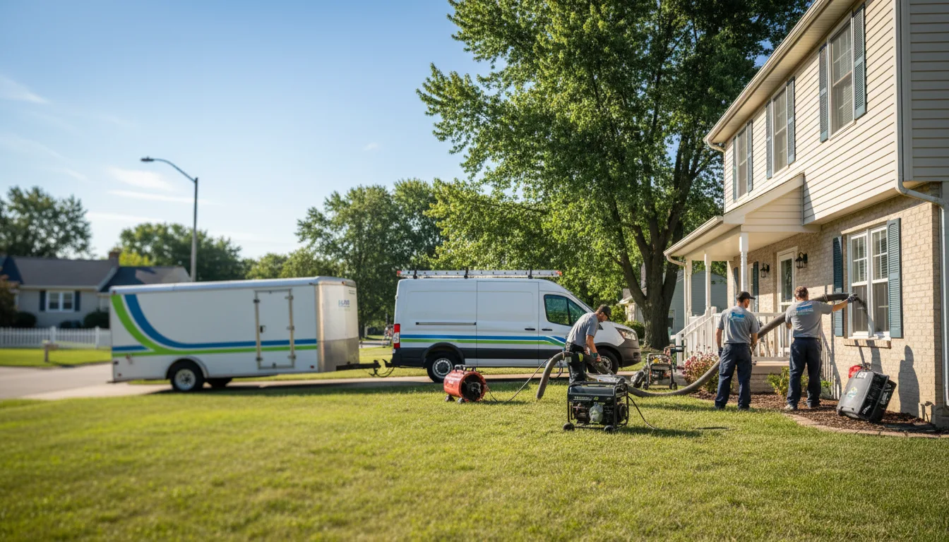 Flooded Basement Restoration And Cleanup With Repair in Woodworth, ND near me